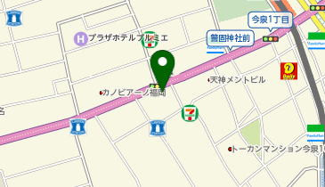 【6/26オープン】餃子と食べ飲み放題 宴-うたげ- 天神西通り店の地図画像