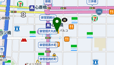 トムウッド 大阪(心斎橋PARCO)の地図画像