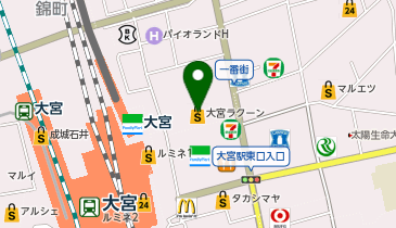 【6/27オープン】まんだらけ 大宮店の地図画像