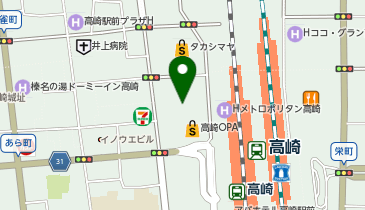 マロリーポークステーキ 高崎店の地図画像