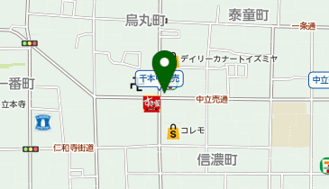 ぶたじるや 千中店の地図画像