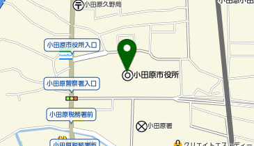 小田原市職員互助会の地図画像