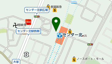 洋麺屋五右衛門 センター北店の地図画像