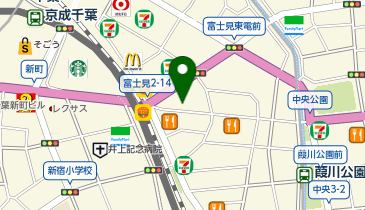 ボードゲームベース千葉の地図画像