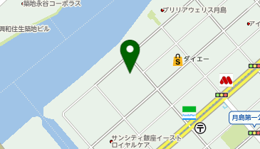 グランドシティタワー月島の地図画像