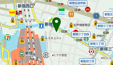 【7/10オープン】Onitsuka Tiger Shinjuku Storeの地図画像