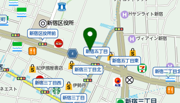 新宿シモンズギャラリーの地図画像
