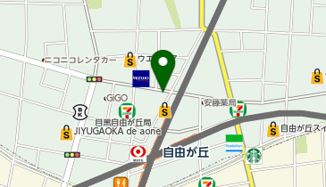 【9/17オープン】JIYUGAOKA MUSE SQUAREの地図画像