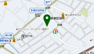 【7/25オープン】大関屋青果店向ケ丘遊園店の地図画像