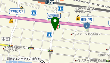 明石銀座通り 観光バス乗降場の地図画像