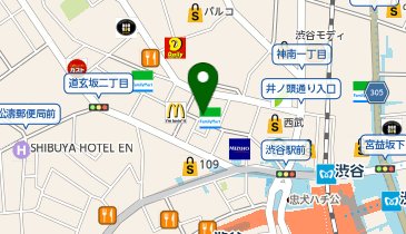 かめきたざわ 渋谷店の地図画像