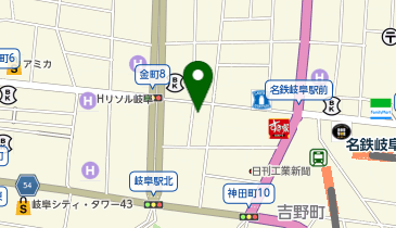 【7/11オープン】氷匠よこ田 岐阜店の地図画像