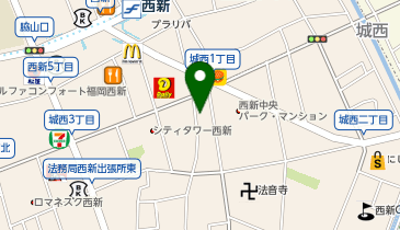 【7/7オープン】もつ鍋赤門屋 西新店の地図画像