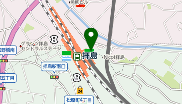 かっちゃんラーメン 拝島店の地図画像