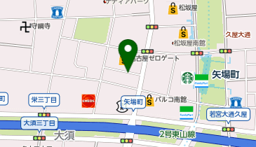 GREEN ECLAT 名古屋栄店の地図画像