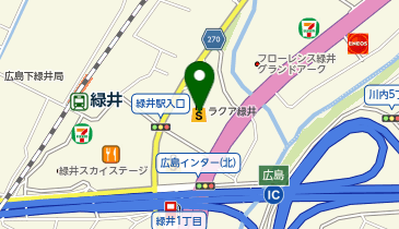 【6/30オープン】ピラティスK ラクア緑井店の地図画像
