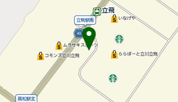 【7/31オープン】Kahiko(カヒコ) 立川立飛店の地図画像