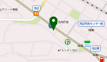 【7/18オープン】びんびん亭 河辺店の地図画像