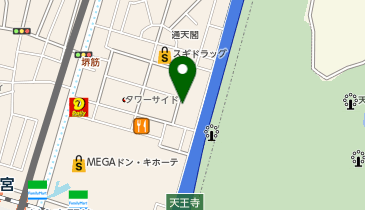 海洋堂 ホビーロビー大阪の地図画像