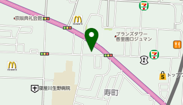 【7/8オープン】魚丼 香里園店の地図画像