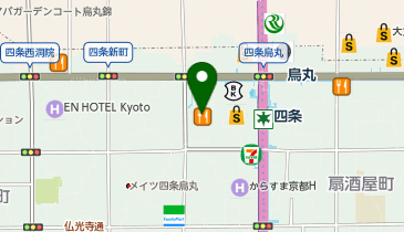 HALAL MUGHAL 四条烏丸SUINA室町店の地図画像