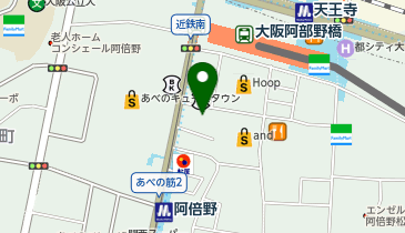 【7/24オープン】やよい軒 阿倍野店の地図画像