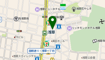 浅草相撲部屋の地図画像
