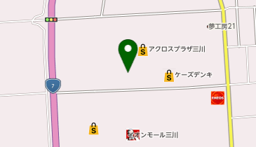 【7/28オープン】釣具のキャスティング山形三川店の地図画像