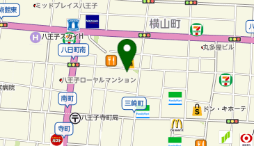八王子登山用品店の地図画像