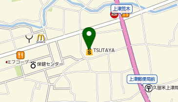 【10/17オープン】ネイルサロン ティーエヌ 久留米TSUTAYA上津店の地図画像