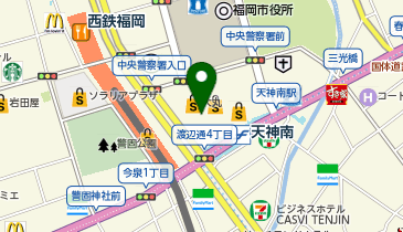 【8/7オープン】保険クリニック 大丸福岡天神店の地図画像