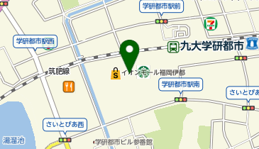 【9/18オープン】雑貨館インキューブ イオンモール福岡伊都店の地図画像