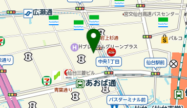 【7/31オープン】ステッキ工房シナノ 仙台店の地図画像