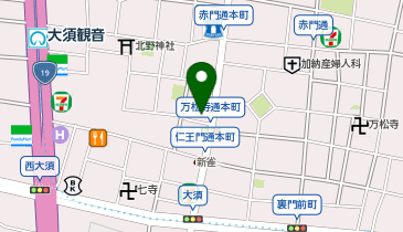 【8/8オープン】ねり伝はなれ 大須横丁店の地図画像