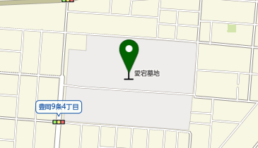 旭川市営愛宕墓地の地図画像