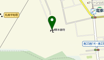東本願寺北海御廟の地図画像