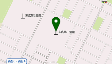 千歳市営末広第1霊園の地図画像