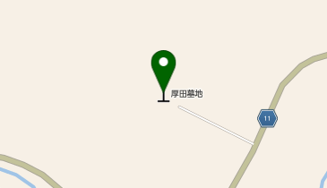 石狩市営厚田墓地の地図画像
