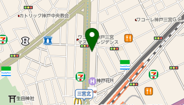 小林整骨院 三宮の地図画像