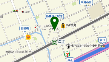 小林整骨院 深江の地図画像