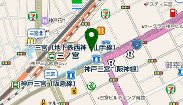ミント神戸15献血ルームの地図画像