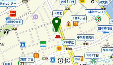 【9/4オープン】らしんばん 福岡天神店の地図画像
