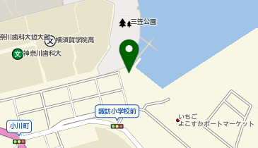 猿島ビジターセンターの地図画像