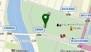 EDION PEACE WING HIROSHIMA(広島サッカースタジアム)の地図画像