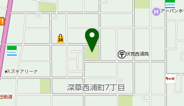 JCL西浦中公園(深草西浦中公園)の地図画像