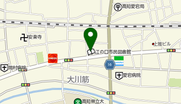 土佐建機江ノ口コミュニティセンター(高知市江ノ口コミュニティセンター)の地図画像