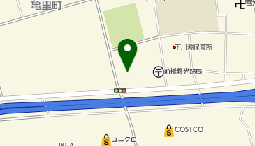 前橋市下川渕公民館の地図画像