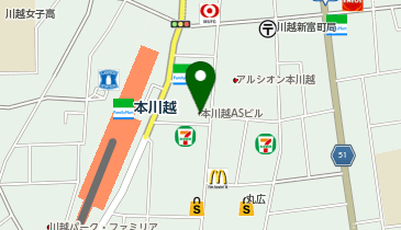 ユーズレット 本川越店の地図画像