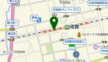 ステーキと肉丼食堂 肉のまるや 佐賀駅店の地図画像