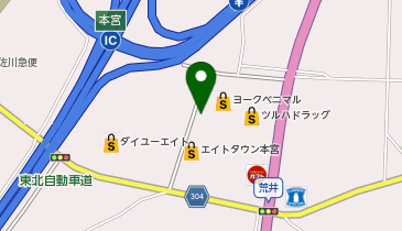 炭火やきとり竜鳳 エイトタウン本宮店の地図画像